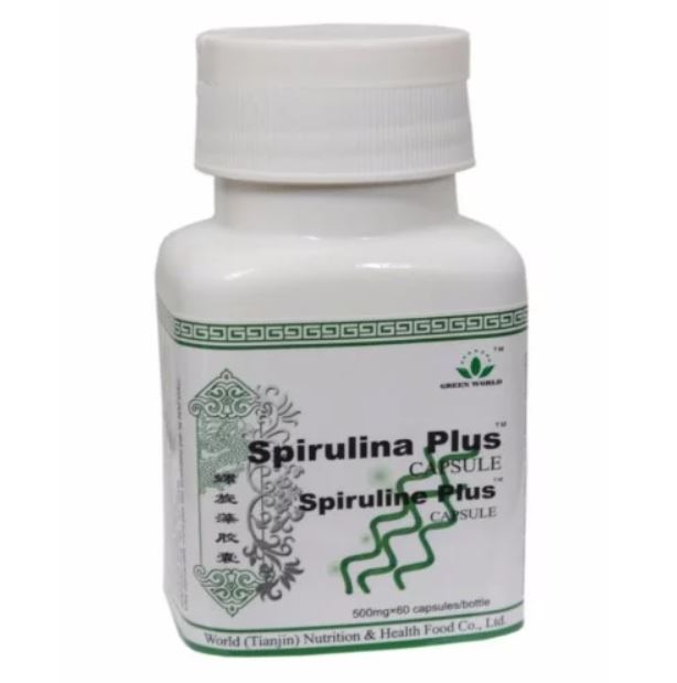 Spirulina capsule green world